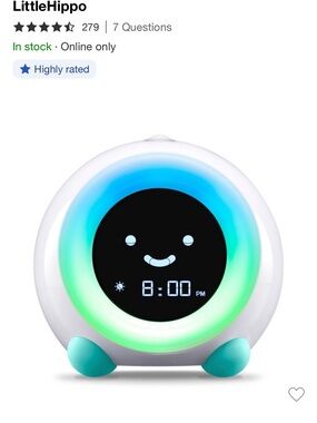 Mella little Hippo kids Alarm clock